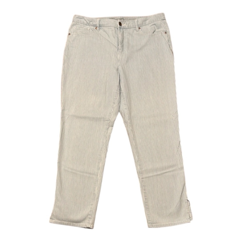 Chico's So Slimming Girlfriend Slim Leg Ankle Jeans Size 10